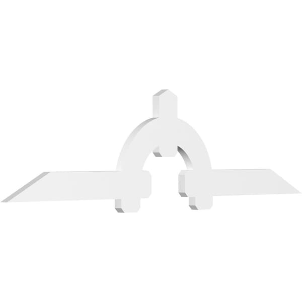 Ekena Millwork Ericson Architectural Grade PVC Gable Bracket, 96"W x 24"H x 2"D x 6"F, 6/12 Pitch GBP096X24X0206ERI00 - main